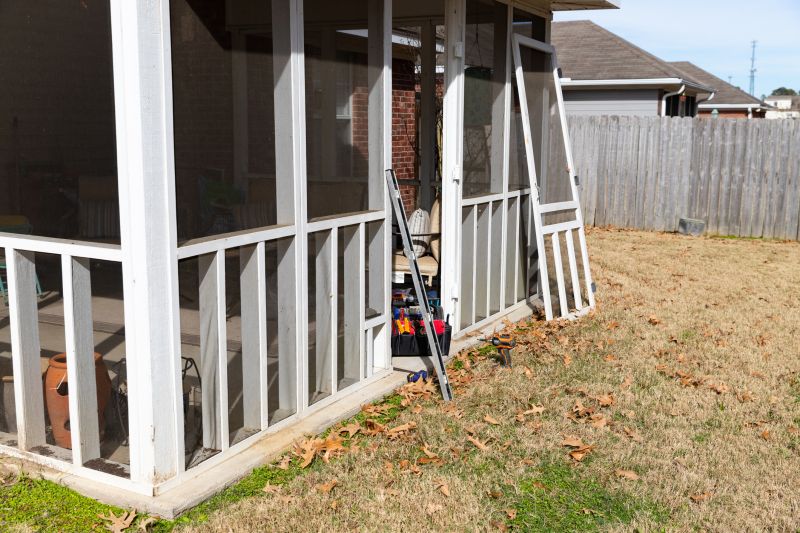 Screened In Porch Installation detail