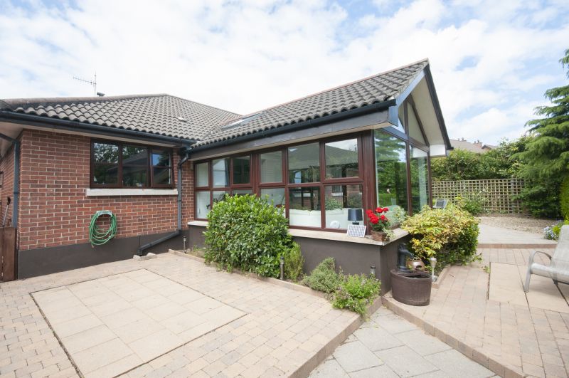 Sunroom with Landscaping